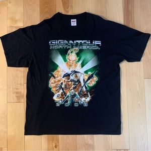 2008 GIGANTOUR HEAVY METAL ROCK BAND TOUR SHIRT